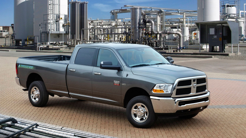 Illustration for article titled Ram 2500 CNG Pickup: The Jolly Green Giant